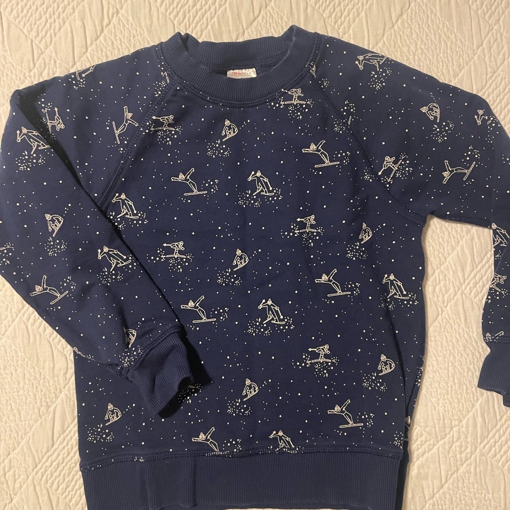 Navy Blue Graphic Sweatshirt